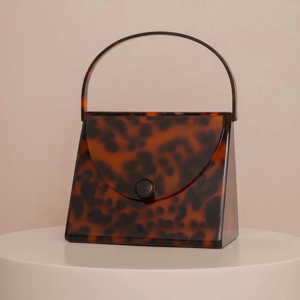 New Arrival Glossy Retro Leopa - Tortoiseshell Bag Acrylic review and price