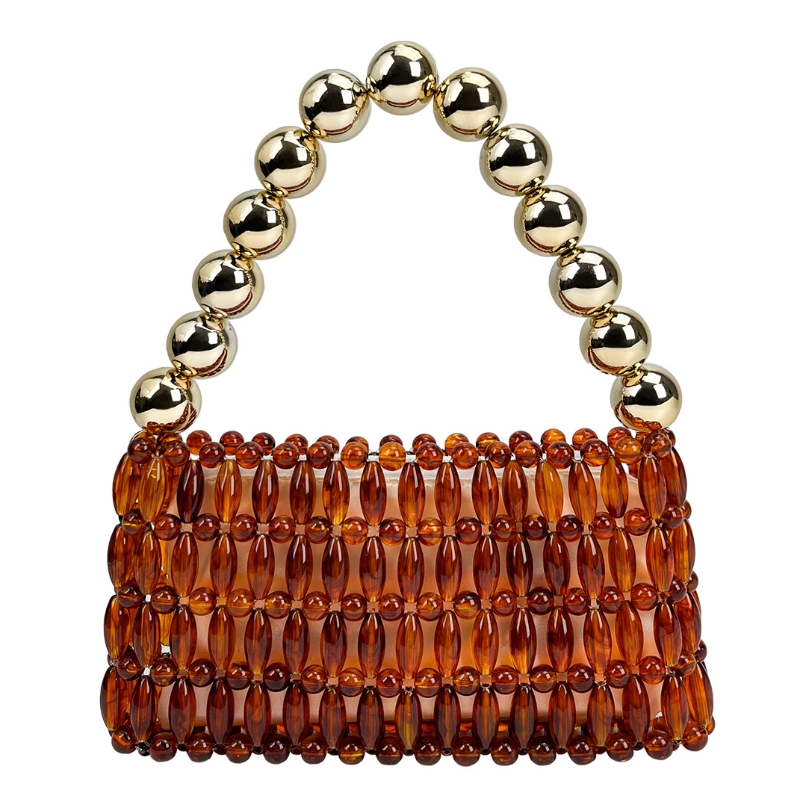 Elegant Handcrafted Beaded Cry - Tortoiseshell Bag Acrylic review and price