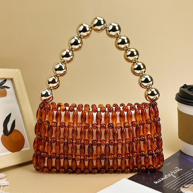 Elegant Handcrafted Beaded Cry - Tortoiseshell Bag Acrylic review and price