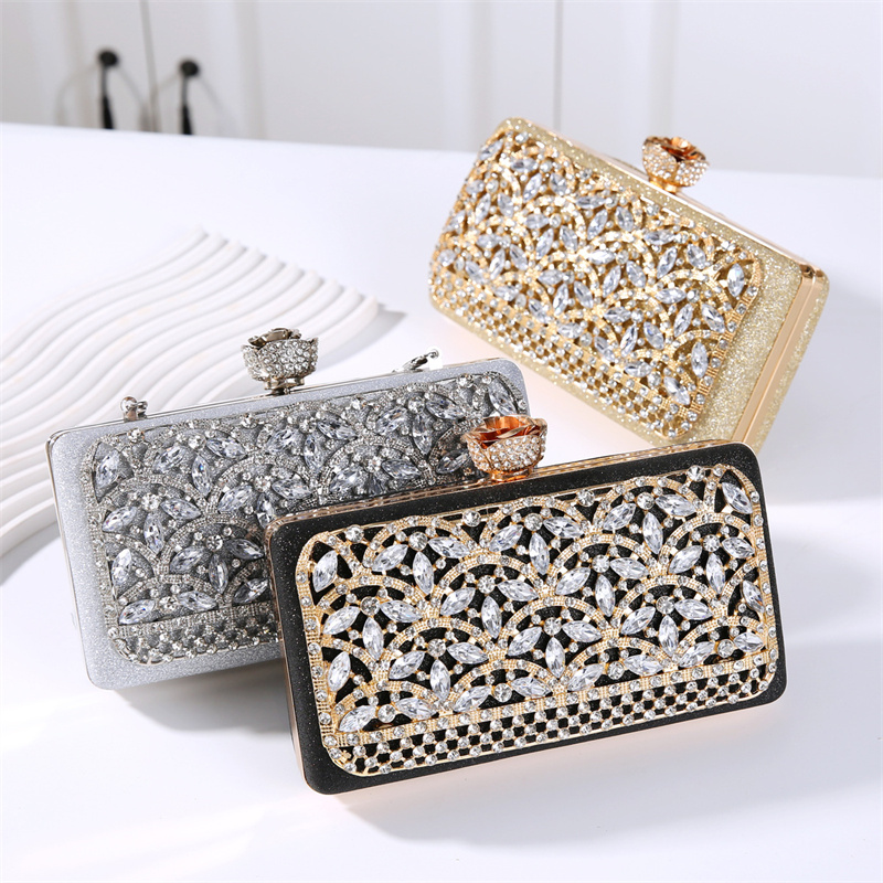 Luxury Diamond Metal Frame Eve - Women Bags In Dubai review and price