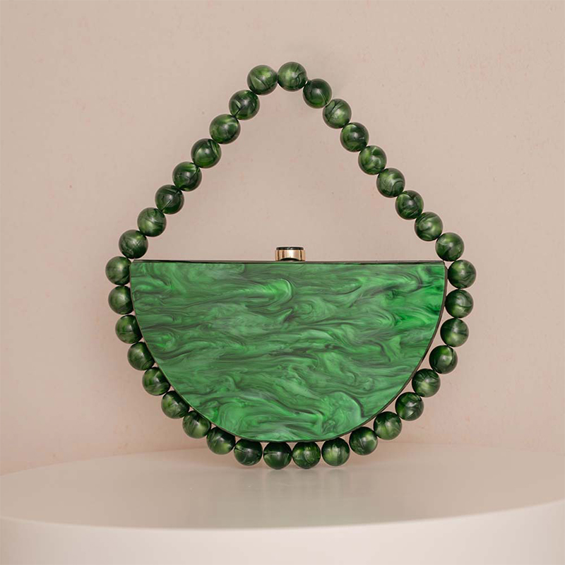 Luxury Pearlescent Bead Chain  - Tortoiseshell Bag Acrylic review and price