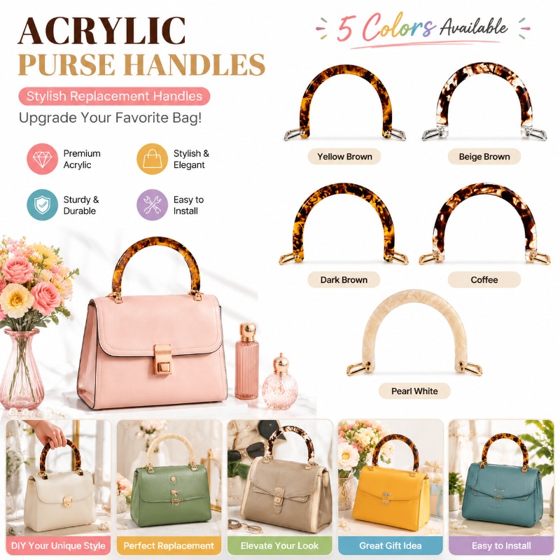 1/2/4PCS Tortoiseshell Acrylic - Tortoiseshell Bag Acrylic review and price