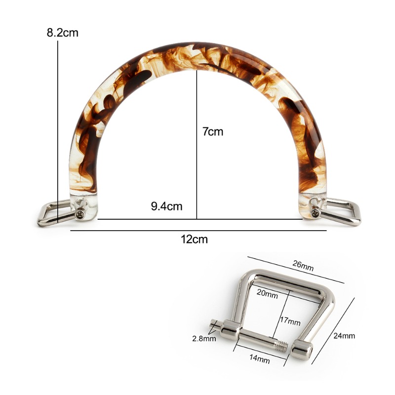 1/2/4PCS Tortoiseshell Acrylic - Tortoiseshell Bag Acrylic review and price