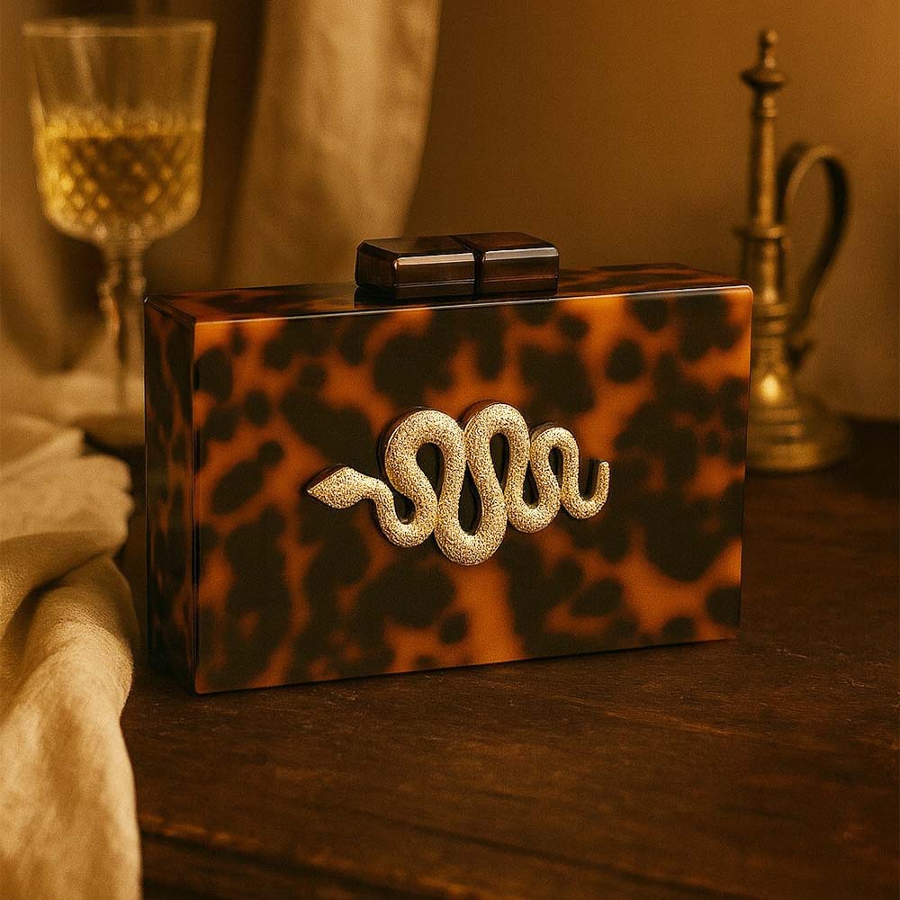 Women's Banquet Bag Retro Leop - Tortoiseshell Bag Acrylic review and price
