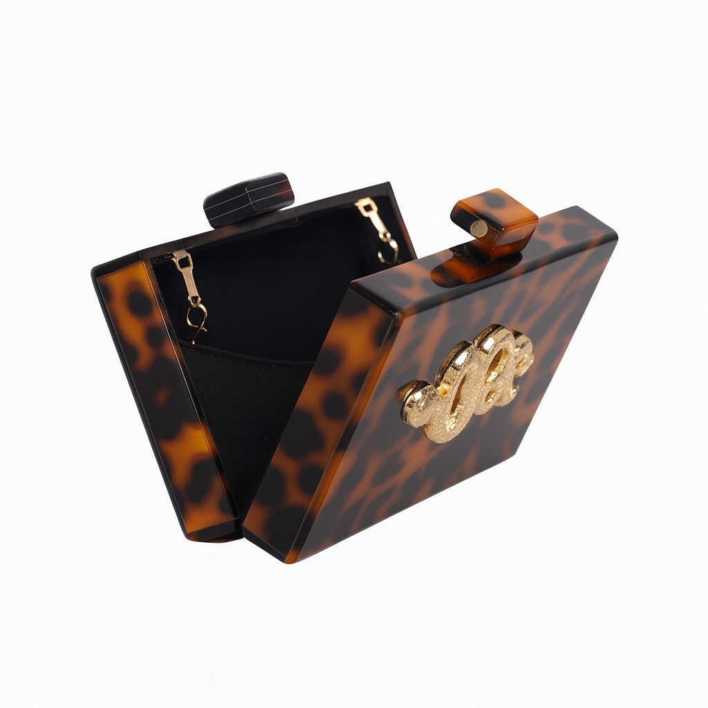 Women's Banquet Bag Retro Leop - Tortoiseshell Bag Acrylic review and price
