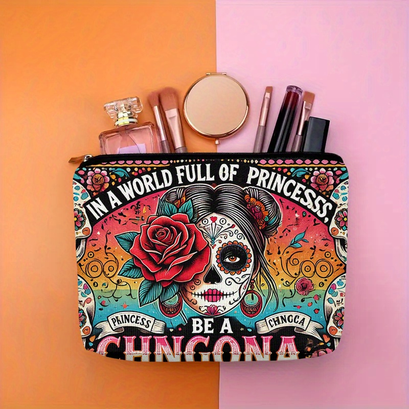 A Flower and skull cosmetic ba - Women Bags In Amazon review and price