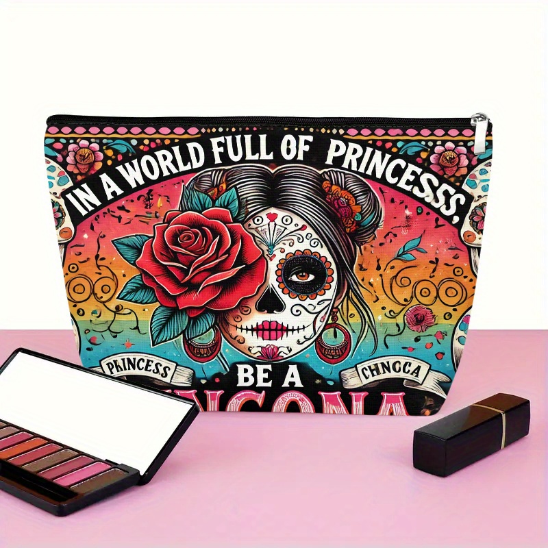 A Flower and skull cosmetic ba - Women Bags In Amazon review and price