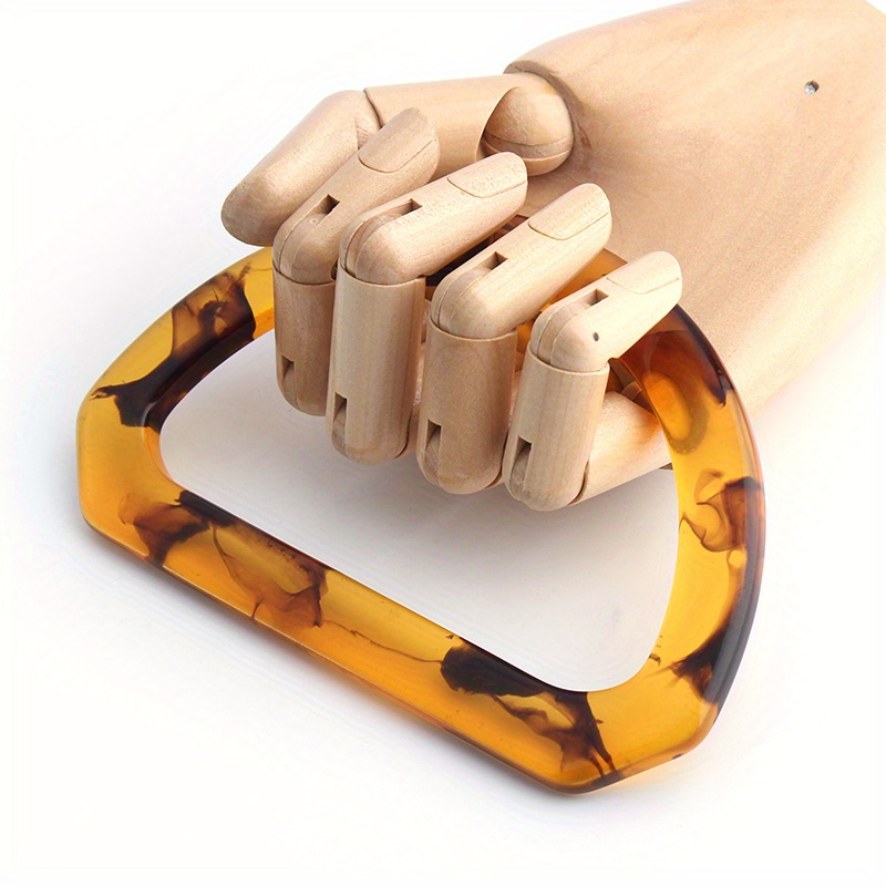 2PCS D-shaped acrylic tortoise - Tortoiseshell Bag Acrylic review and price