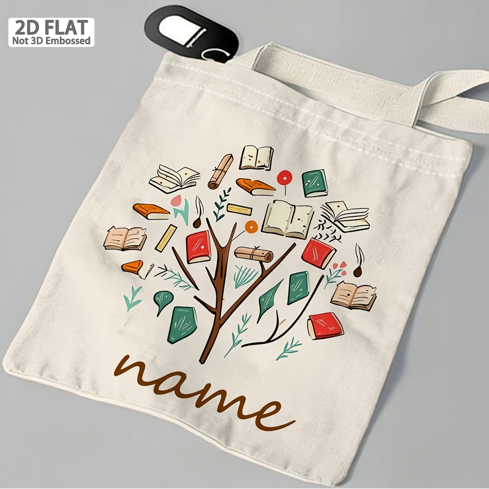Personalized Book Theme Tote B - Women Bags Name review and price